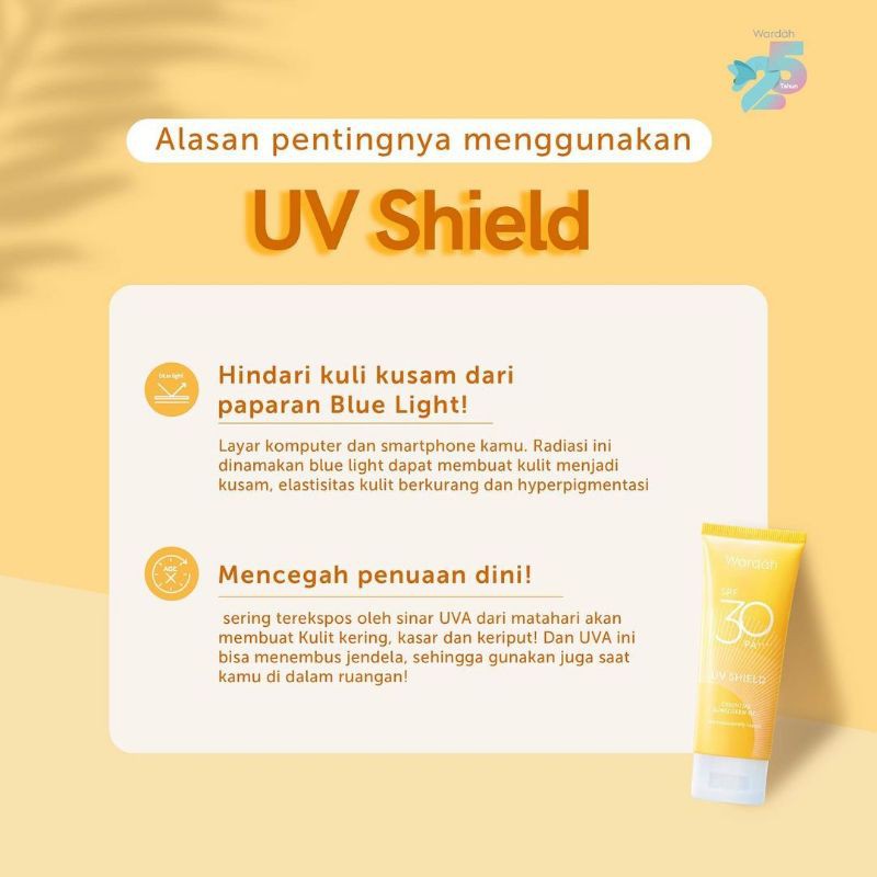 Wardah UV Shield Sunscreen Gel SPF 35/sunscreen wardah