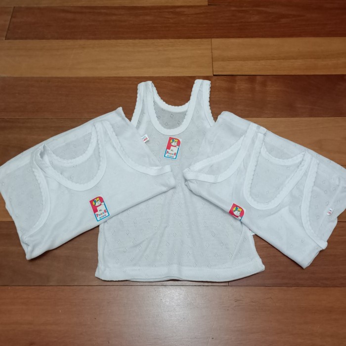 12Pc Singlet Anak Polos Finka Warna S-XXL Lusinan