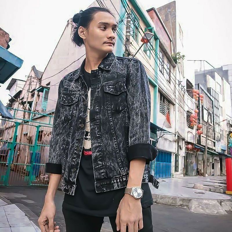 JEANS SANDWASH PREMIUM size L PRIA WANITA