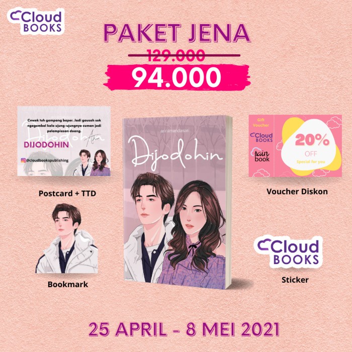

HOT SALE!!! NOVEL DIJODOHIN + TTD - ARINIIMANDASARI TERBARU