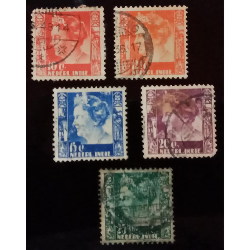Perangko Nederland Indie (Ned Indie) 5 Pcs