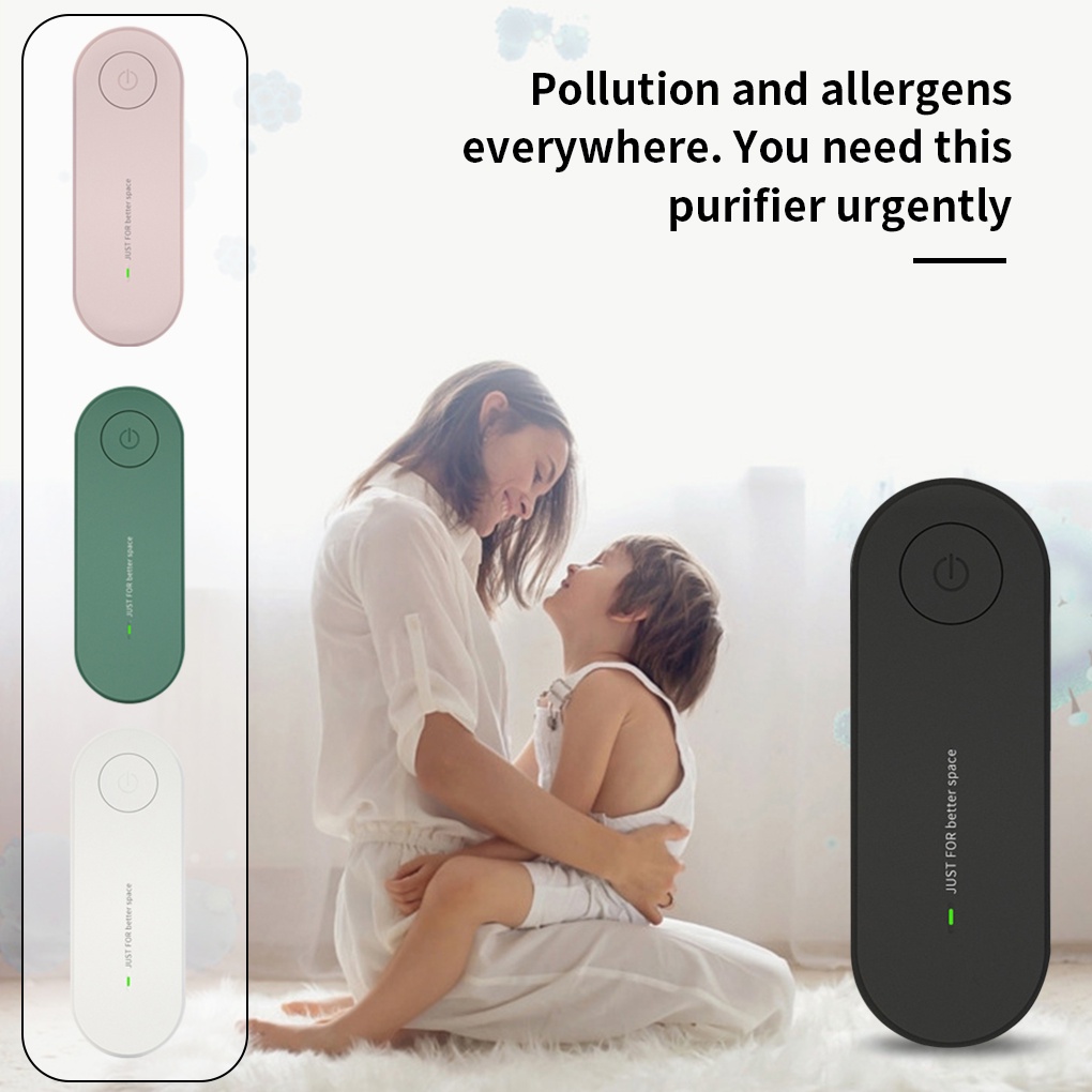 Kalung Air Purifier Mini Portable Ion Negatif Tanpa Filter Hepa Untuk Kamar Tidur Wearable