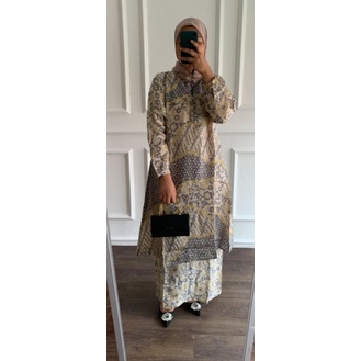 Produk original setelan rok batik viskos premium//set baju wanita//rok batik viskos modern