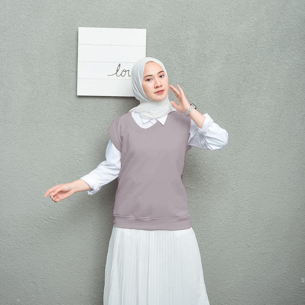 Nara Grosir - Basic Vest l Sweater Terbaru Wanita