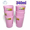 GELAS MELAMIN RATA GOLDEN DRAGON B0401 340ML PINK PER 6 PCS
