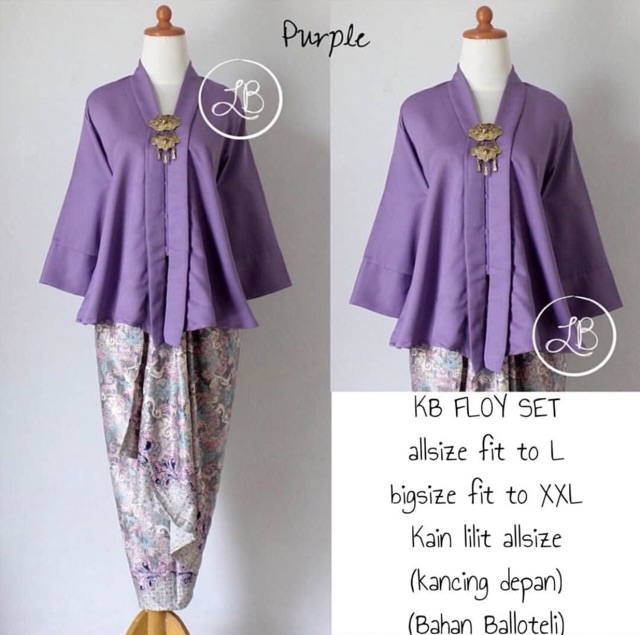 TERLARIS!!! KEBAYA KUTUBARU SET FLOY / KEBAYA MODERN