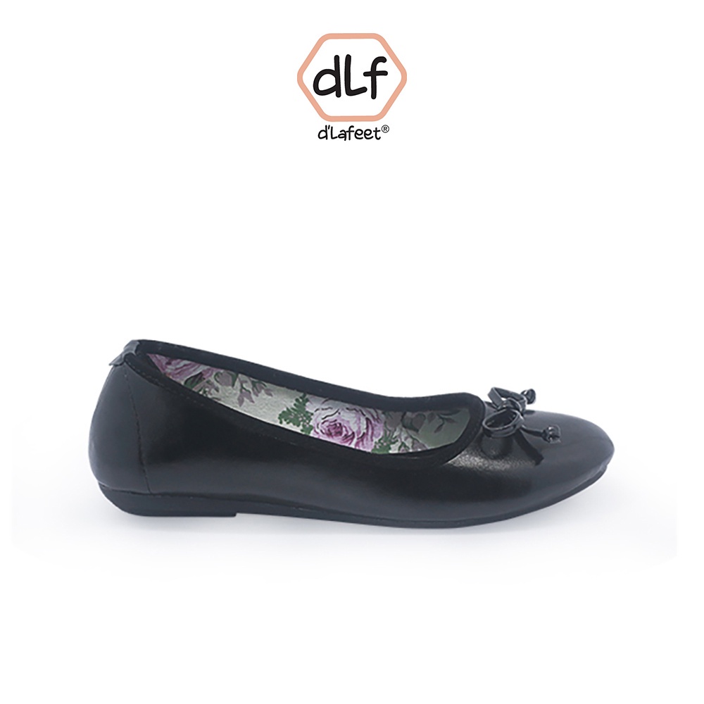 d'Lafeet Sepatu Flat Wanita - Freya Black / Ramayana Jatinegara