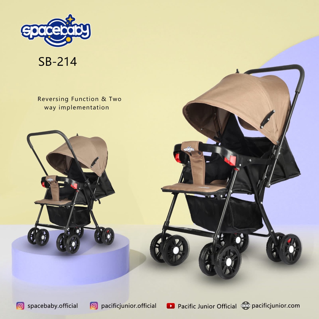 BABY STROLLER SPACE BABY SB 6212 SB 6215 SB 6217 SB 214 KERETA DORONG BAYI SPACEBABY GAGANG HADAP DEPAN BELAKANG SB6212 SB6215 SB 6217 SB214