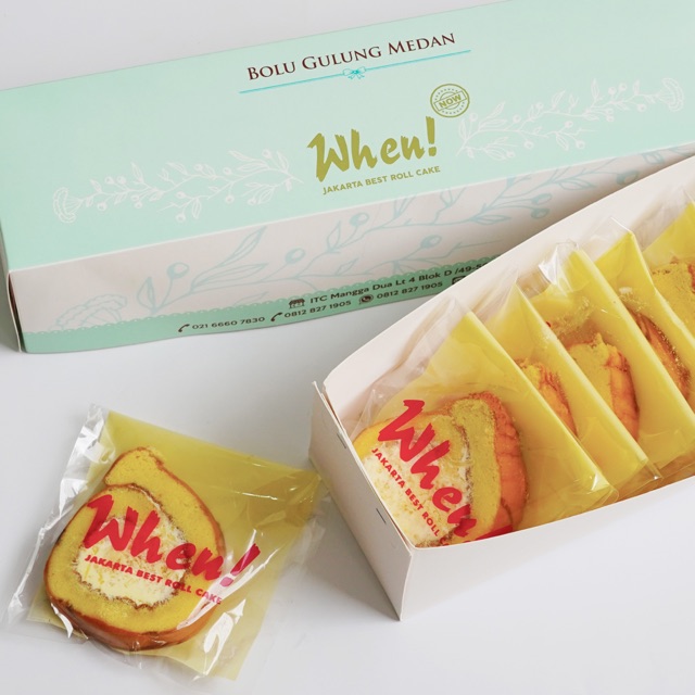 

Bolu Gulung Medan WhenCake Individually Pack Rasa Keju