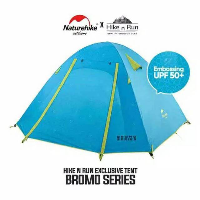 Tenda Nature Hike Bromo Series NH183P-Bromo. Barang Ready. warna sea blue