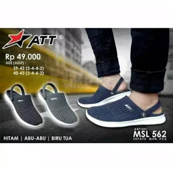 Sepatu ATT 562 - Sepatu Sandal Karet - Sepatu Sandal Pria - Sepatu Sandal Anti Air