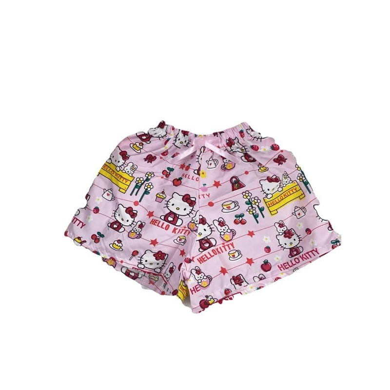 Celana santai anak perempuan/ celana tidur pendek anak perempuan bahan katun jepang (random)