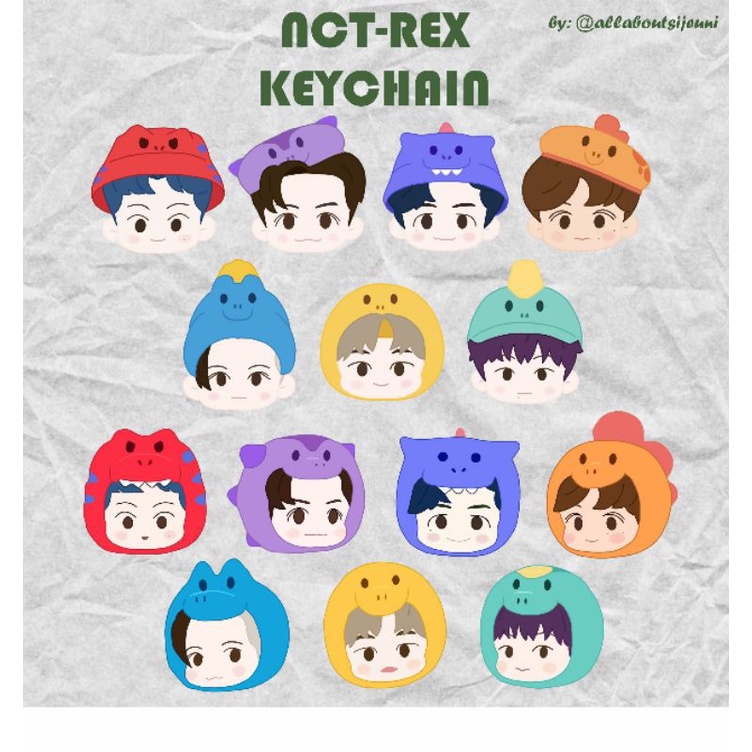 NCT-REX (NCT Dream X Pinkfong)_Keychain/Gantungan Kunci