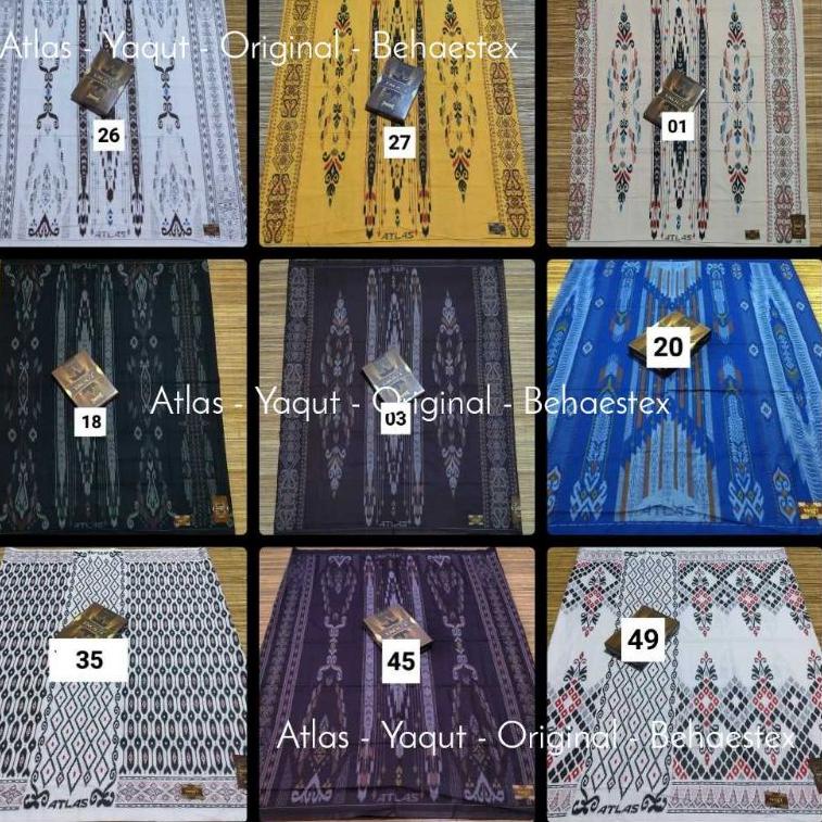 (V4K3) Sarung atlas yaqut kembang original murah motif BHS grosir kodian dus terbaru terlaris //Prod