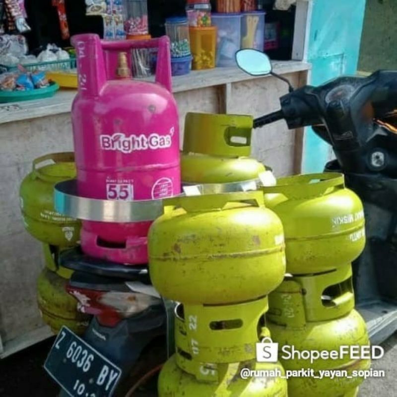 keranjang gas 3 kg dan galon