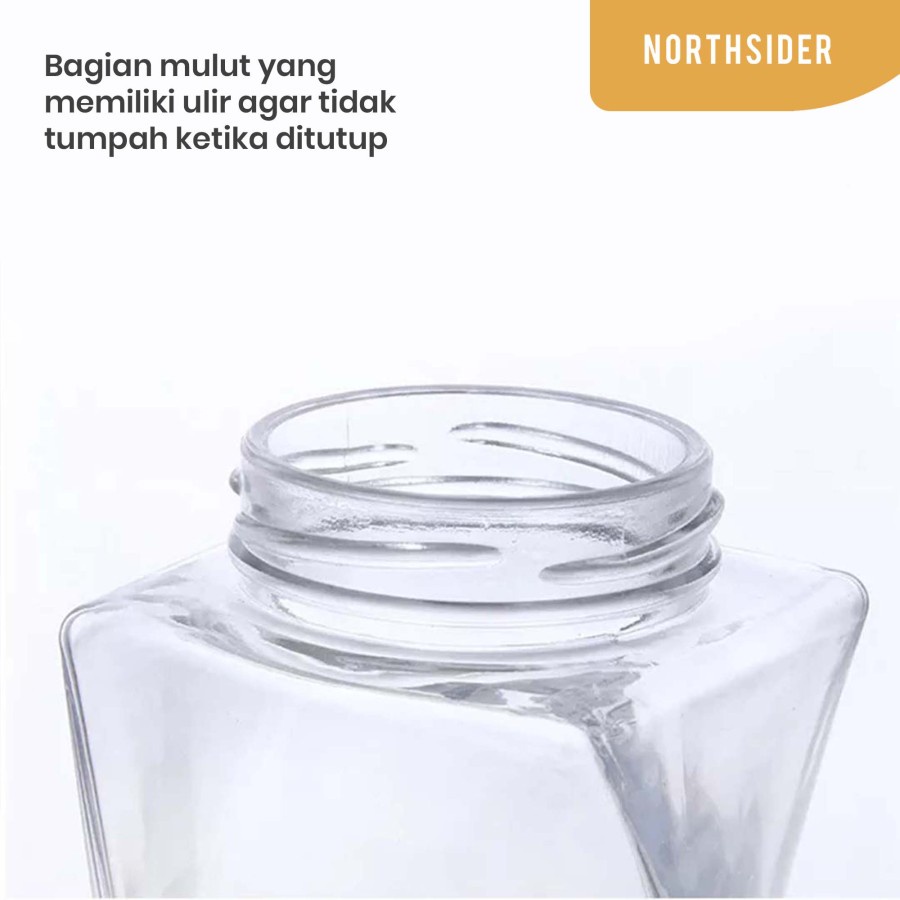 BOTOL KACA TWIST SHAPE 350ML KEMASAN MADU SELAI HONEY GLASS JAR