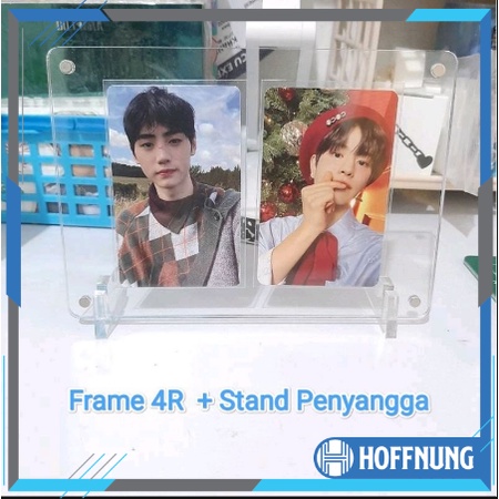 Frame Akrilik 4R Magnet Bingkai Foto Ukuran 11,5x16,5cm PC MPC Photocard Postcard Polaroid Mahnet