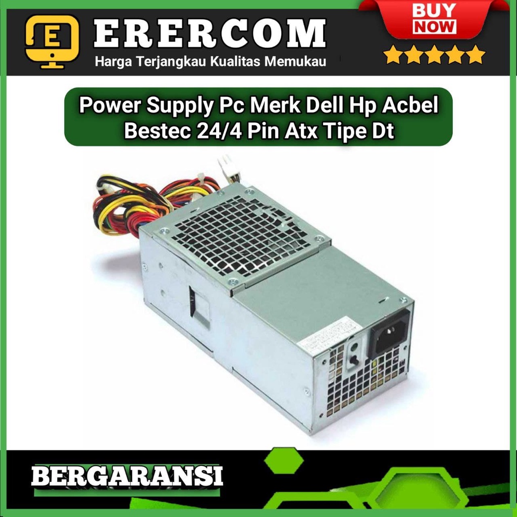 Power Supply Power Suplay Psu Pc Dell Hp Lenovo Acbel Bestec 24/4 Pin Atx Dt Murah