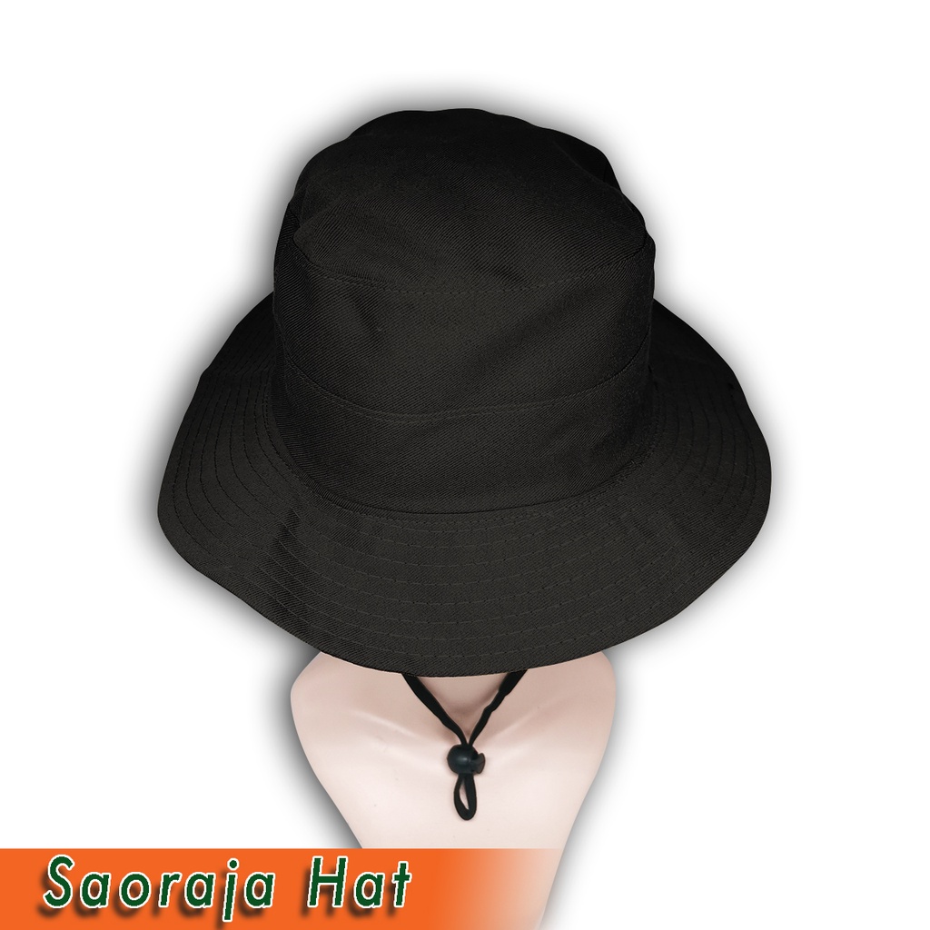 Topi Rimba DEWASA | Bucket Hat | Topi Hiking | Topi Gunung | Bahan  Drill