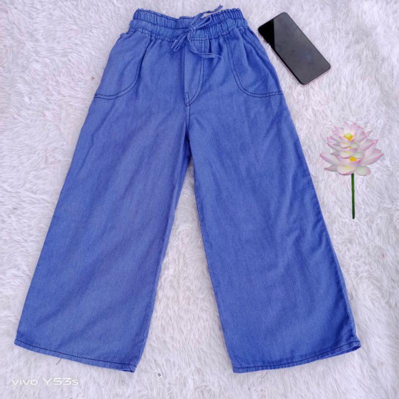 Celana Kulot Jeans Anak Perempuan 4-16 Tahun / Kulot Jeans Anak Perempuan / Kulot Jeans Anak / Jeans Anak Perempuan