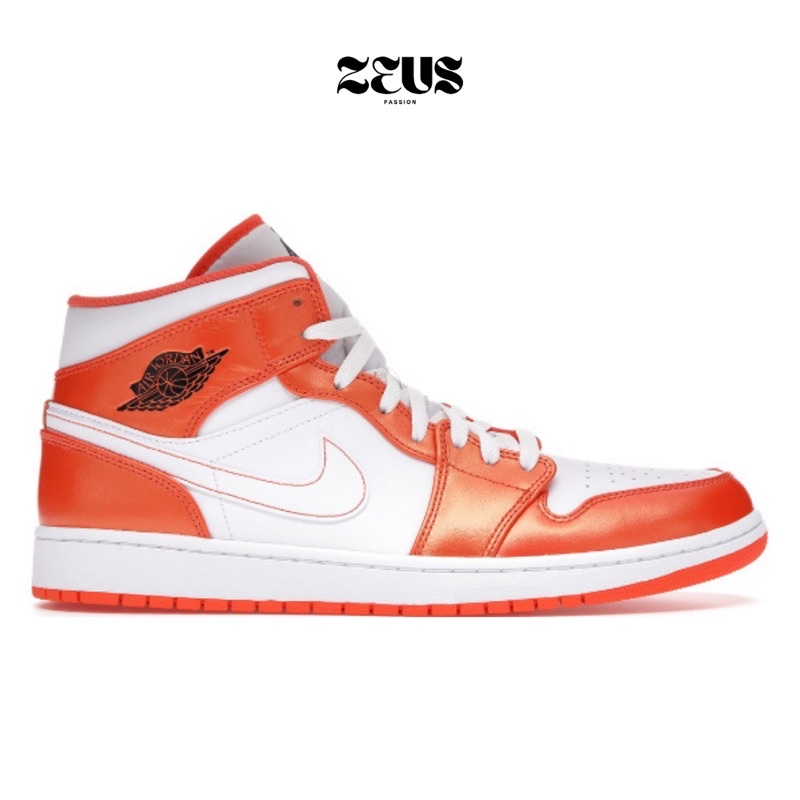 NIKE AIR JORDAN 1 MID ELECTRO ORANGE ORIGINAL