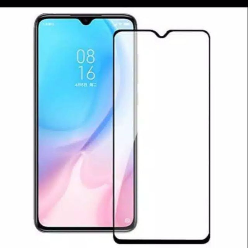 Tempered Glass Anti Gores Kaca Full Layar Oppo A15