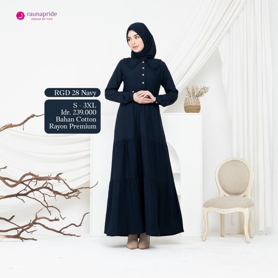 Gamis Rayon Premium - RGD 28 - Rauna gamis dewasa - Raunapride