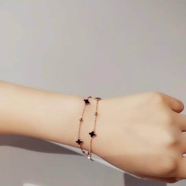 Gelang Tangan Lv 2 Layer / Gelang Tangan Titanium Anti Karat / Gelang Tangan Wanita / Gelang Cewek