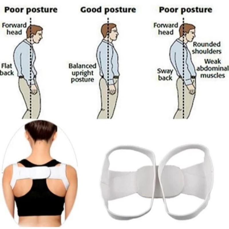 ADJUSTABLE THERAPHY BACK CORRECTOR POSTURE PEYANGGA PUNGGUNG BUNGKUK KORSLET WANITA KORSET PUNGGUNG BRA PENYANGGA TUBUH