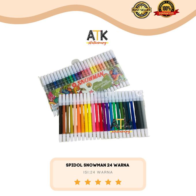 

gunturputra39 Spidol 24 Warna Snowman atk TERLARIS TERPERCAYA ORIGINAL