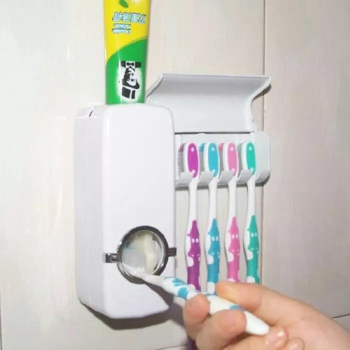 Dispenser Odol Tempat Pasta Gigi &amp; Sikat Gigi (Toothpaste Dispenser)