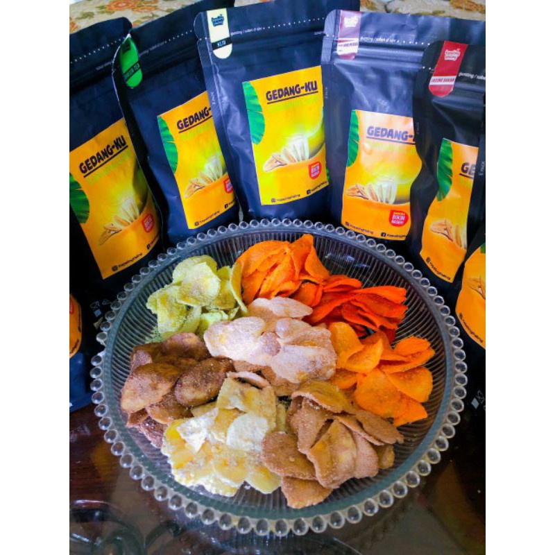 

[BISA COD] KRIPIK GEDANG 8 VARIAN RASA WUENAK MANTAPS BOSQUE 1 KG MUAT 5PCS