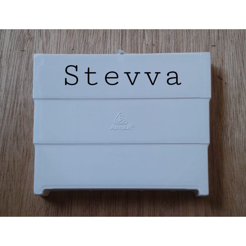 Tutup talang air PVC kotak 4" ASVIRA putih - dus
