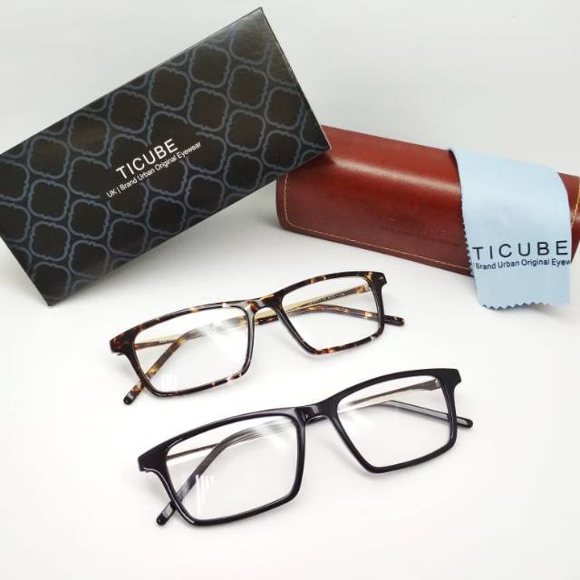 Frame pria wanita kacamata ticube 3355003 original classic