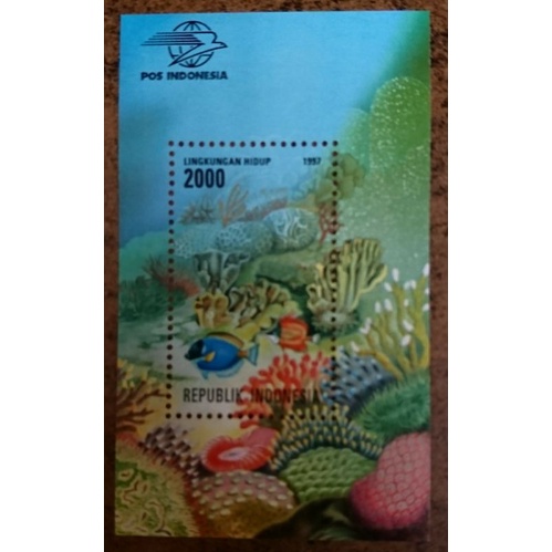 

Souvenir Sheet Indonesia Lingkungan Hidup 1997