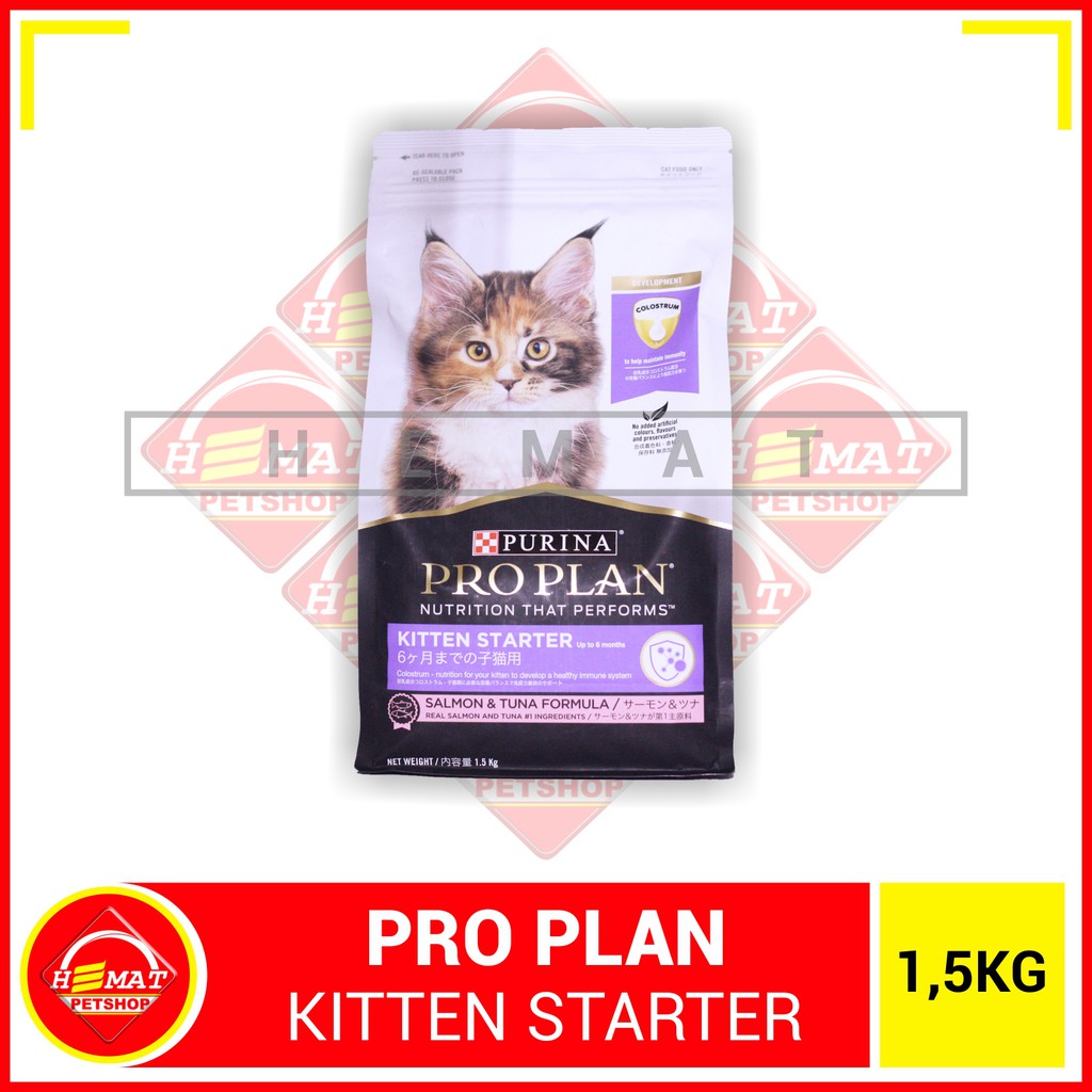 ProPlan Makanan Anak Kucing Pro Plan Kitten Starter Salmon Tuna 1.5 KG