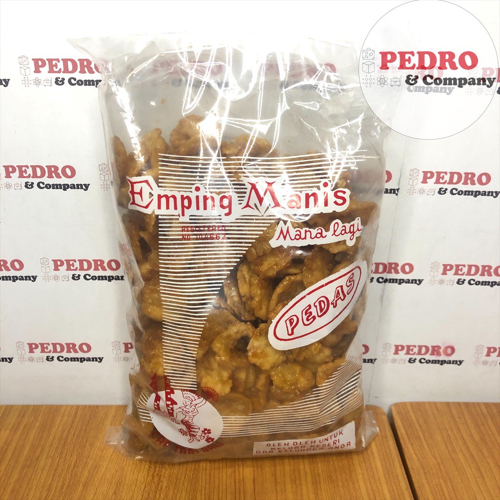

Emping manis cap tari bali PEDAS 500 gram