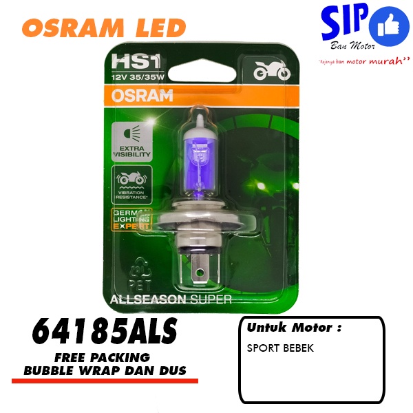 Lampu Kabut Motor Honda Scoopy Osram HS1 64185ALS - Dapat Menembus Kabut, Hujan