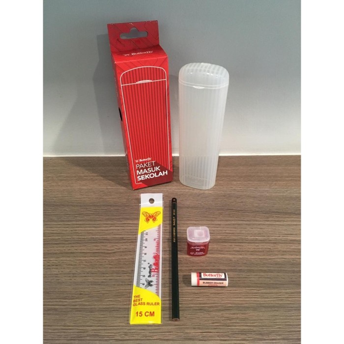 

tulis-alat-paket- paket masuk sekolah butterfly / paket ujian / set ujian -paket-alat-tulis.