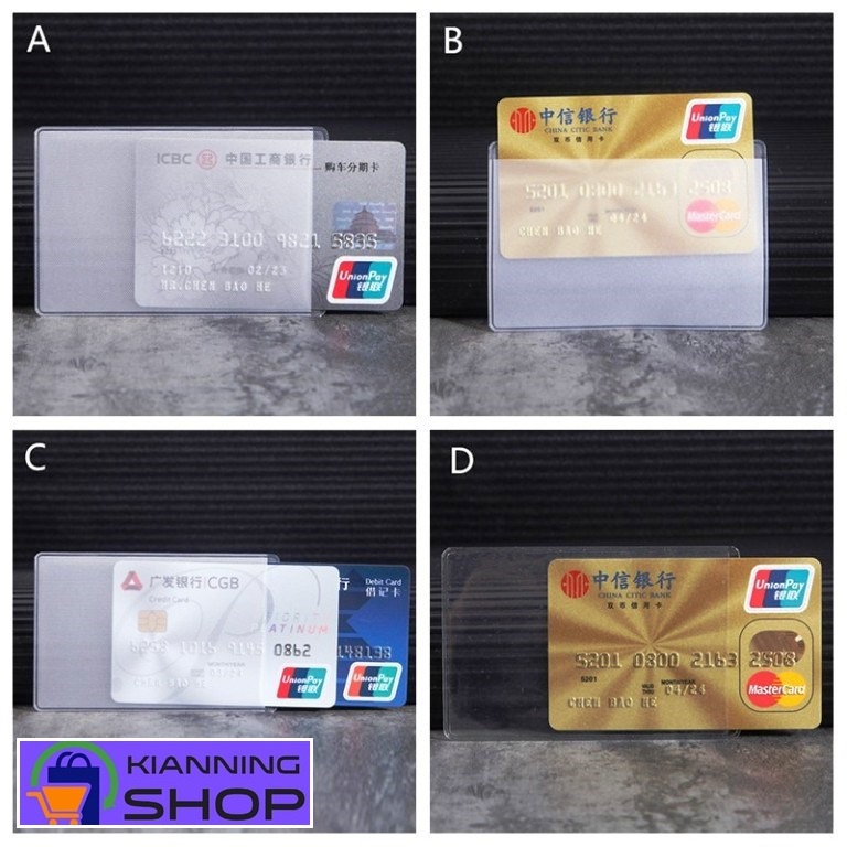 Plastik Ktp Pelindung Sim Atm Pengaman Cover Segala Kartu Nama Mika Card
