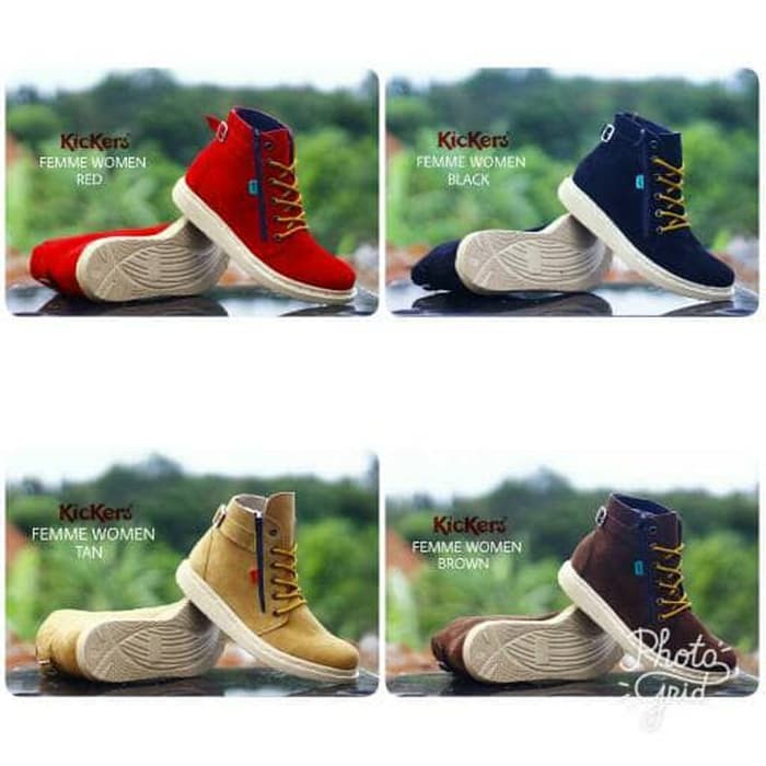 sepatu boots wanita kickers/fashion wanita/sepatu hiking women