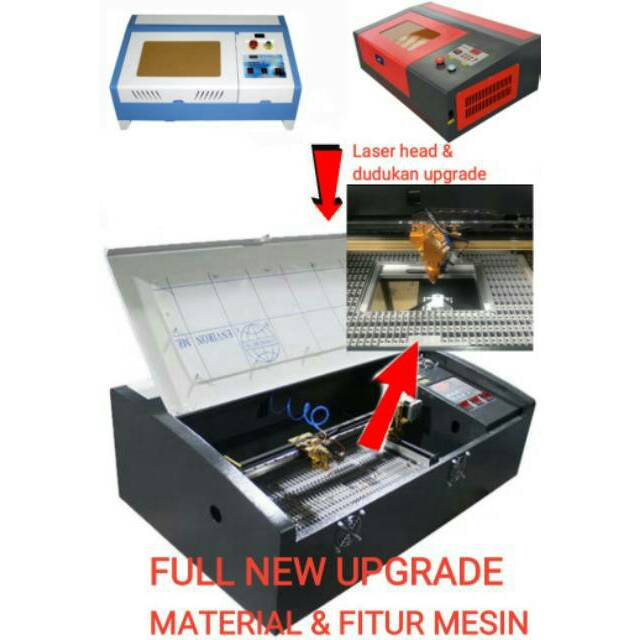 Mesin laser co2  2030 mesin laser potong dan engraving upgrade promo