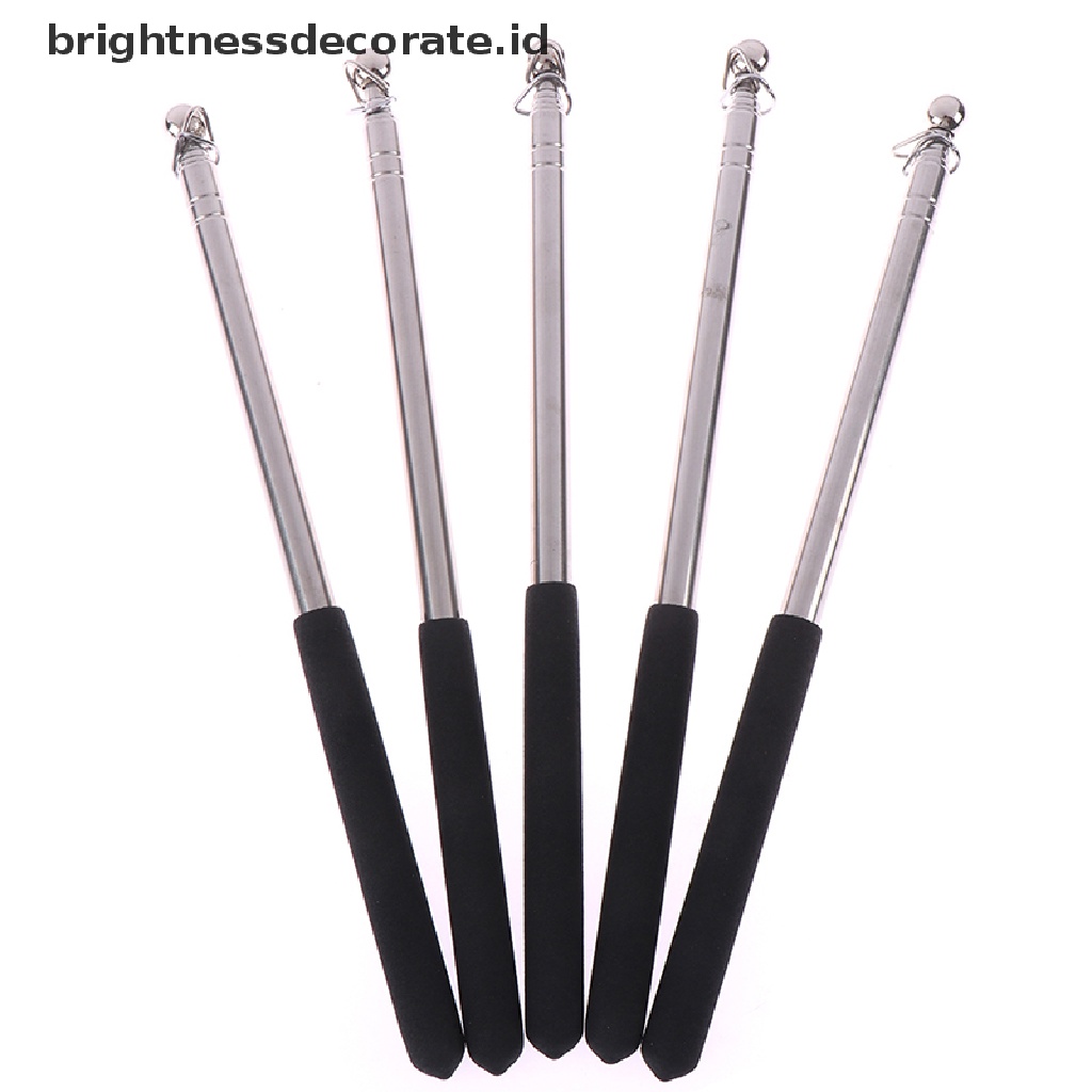 (Birth) Tongkat Bendera Teleskopik Bahan Stainless Steel Panjang 1m