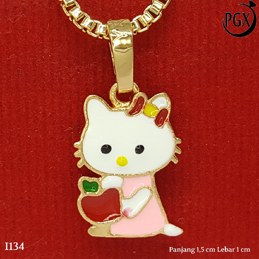 PGX Liontin Kalung Xuping Wanita Perhiasan Lapis Emas Aksesoris Fashion - I134