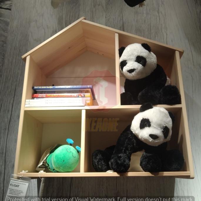 RAK DINDING DEKORASI HIAS RUMAH BONEKA RAK BARANG KAYU PINUS DFDFF646416