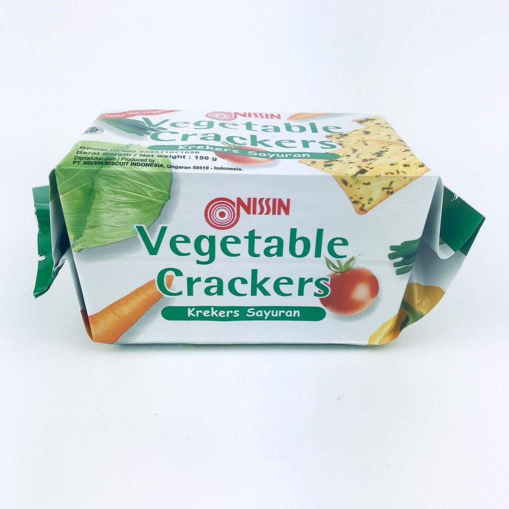 Nissin / Vegetable Crackers / Krekers Sayuran / 150g