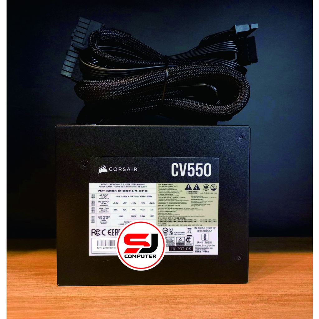 Power Supply CORSAIR CV550 - 550W 80+ BRONZE PSU8