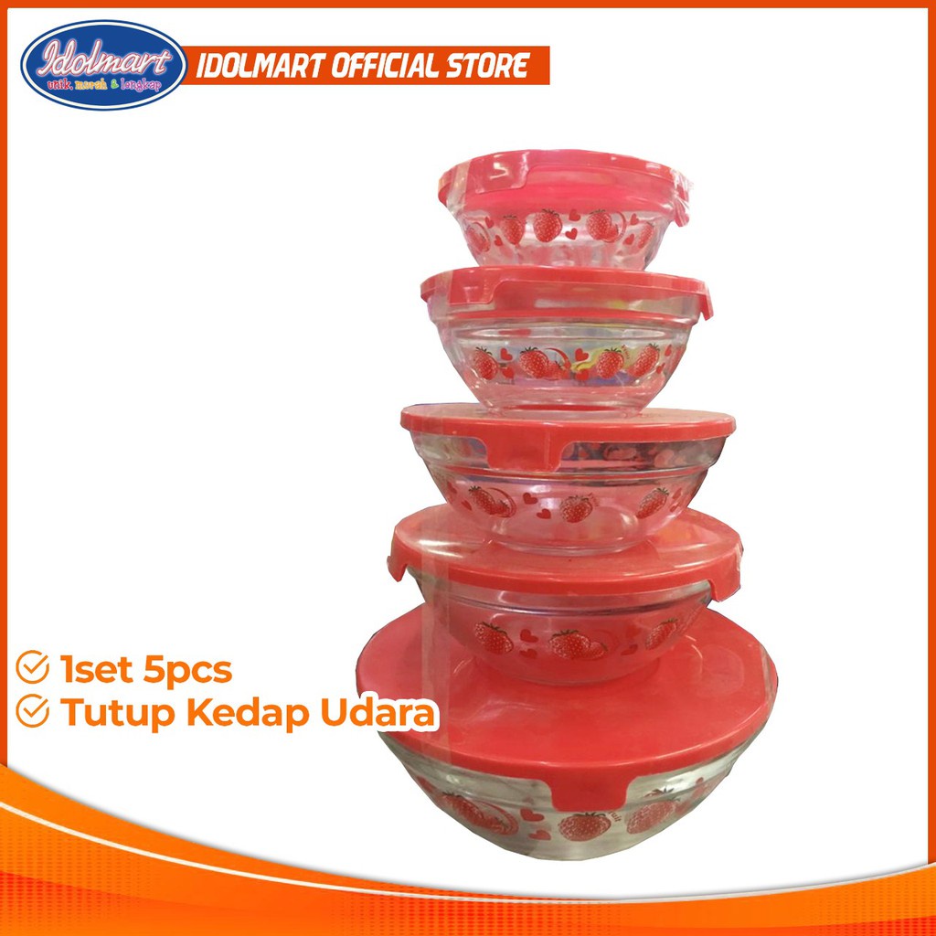 IDOLAKU Bowl Set 5 susun /Mangkuk Susun