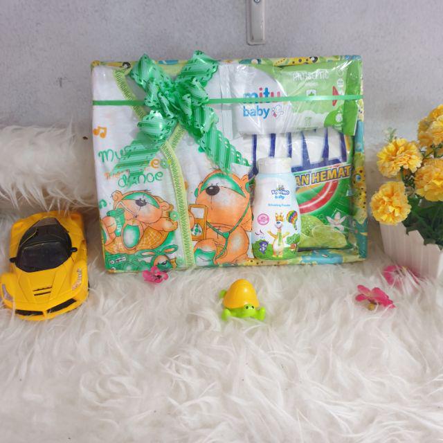 Baby gift box/parsel baby /akirashop/murah-Hijau