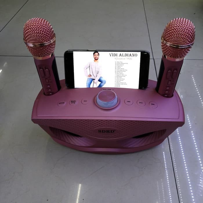 MIC KARAOKE SDRD 306 2 MIC SUARA MENGGELEGAR
